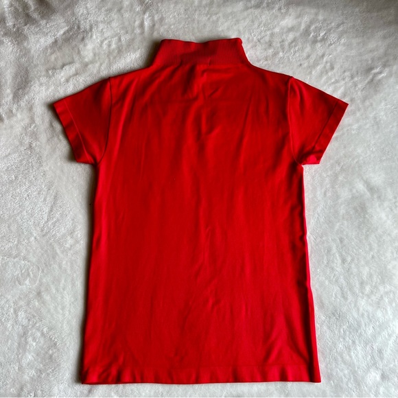 Derek Hearts brand fitted short sleeve mock neck, color red, size large - Picture 2 of 2